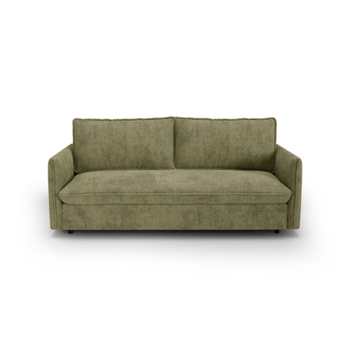 Premium Interiors - Express-slaapbank AVA - kruisbinding vintage groen 178cm