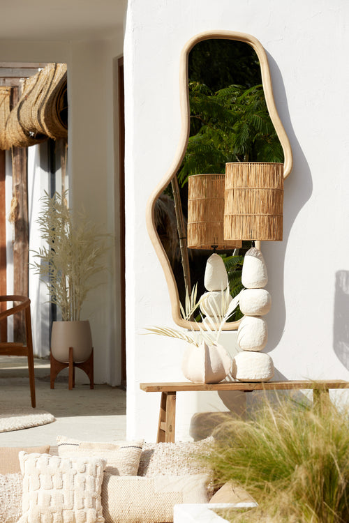 Light & Living vaas KELAPA - 26.5x26x23cm - wit - vtwonen shop