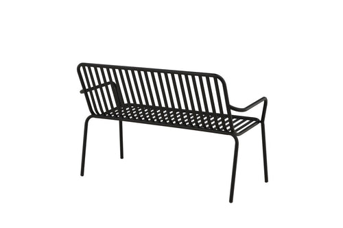 Rebellenclub Tuinbank Electra - 130 x 64 cm - Zwart - vtwonen shop