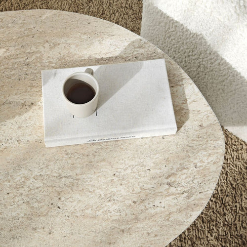 Calicosy - ROCK Salontafel met brede poten - Steen - 60x100x35 cm