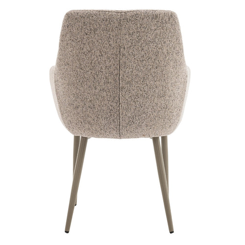 DÉJA Living Eetkamerstoel Noé - Taupe/Taupe - Zithoogte 47cm - Set van 2 - vtwonen shop