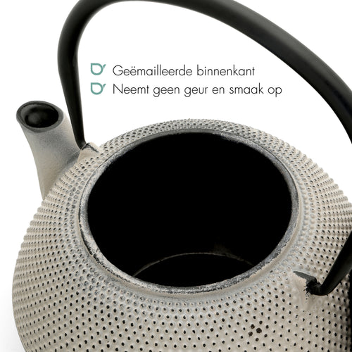 Bredemeijer - Theepot Jang 1,1L gietijzer betongrijs