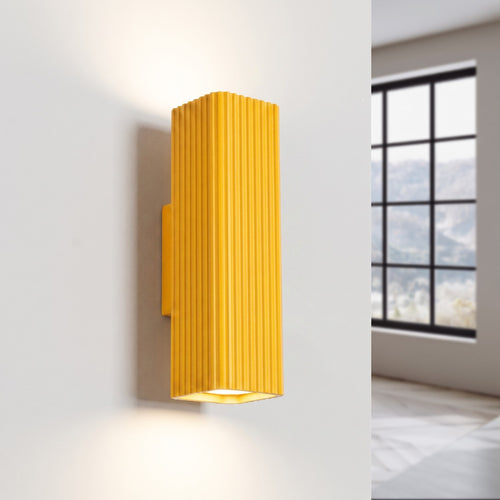 Sollux Lighting Wandlamp RAYO 20 geel - 6x8x20cm
