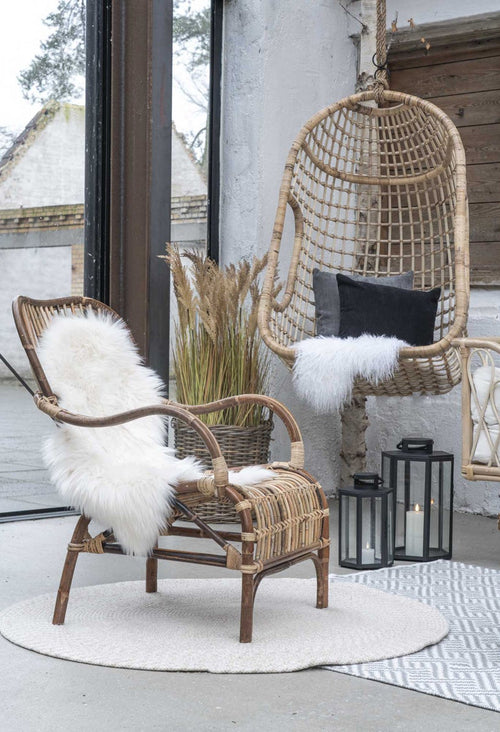 Artichok Macy Vloerkleed voor Binnen en Buiten Ø 120 cm - Zand - vtwonen shop