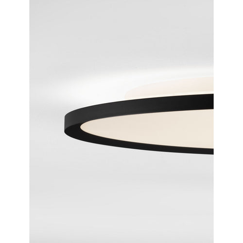 Nova Luce AOTON Geïntegreerde LED-plafondlamp, halfverzonken, zandzwart, Triac dimbaar, 55W, 4661lm, 2700-3000K kleurtemperatuur.