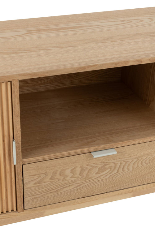 J-Line kast Rond - dennenhout - naturel - small