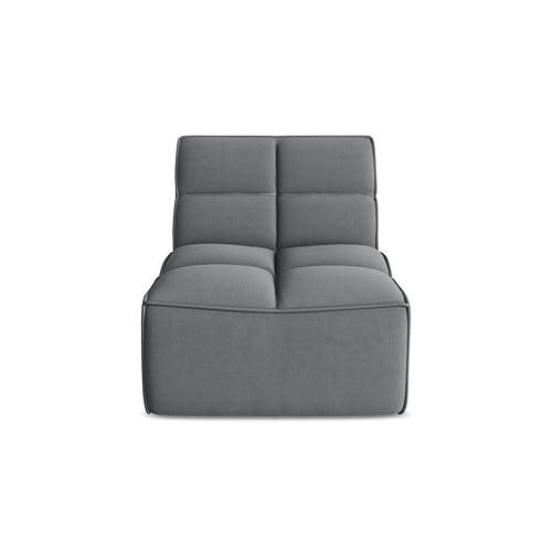 LaMiaSofa Bankmodule midden Belluno - velours - staal - 80x93x75