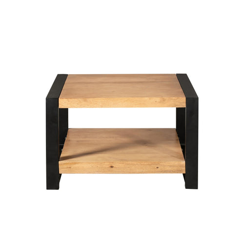Starfurn Salontafel Britt - Vierkant Naturel Hout - 80x80x40cm
