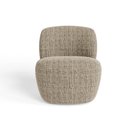 Premium Interiors - Draaistoel COMI - geweven fluweel mol 65cm