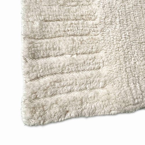 Malagoon vloerkleed Mokoh - gebroken wit - 177x178cm 80% wool 20% cotton (100% wool tufted)