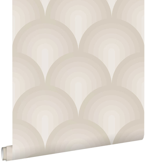 ESTAhome behang 3D-motief warm grijs - 50 x 900 cm - 131118 - vtwonen shop