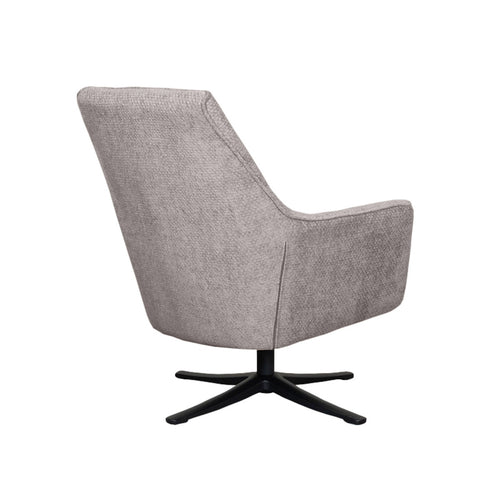 LABEL51 Fauteuil Tod - Grijs Stof - Draaibaar