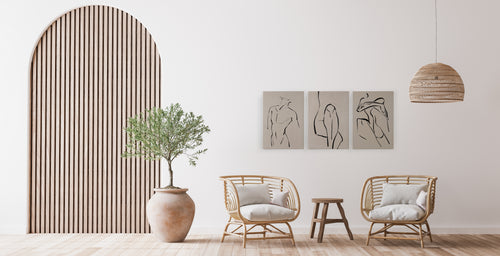 Set 3 Canvas 60x40 Gedrukt Lichamen - vtwonen shop