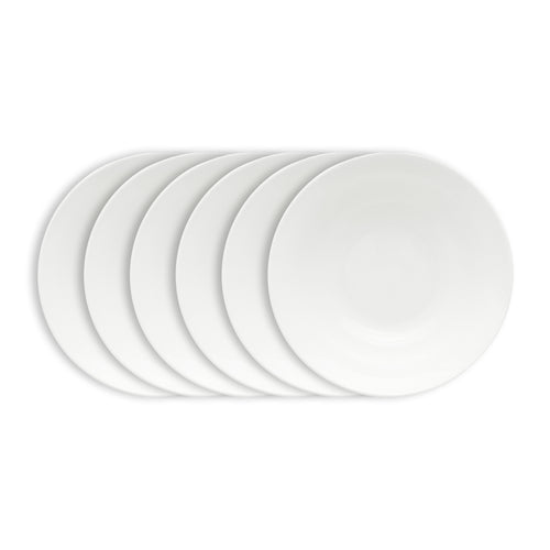 vtwonen Pastaborden - Serviesset - Wit - Diepe Borden - Bordenset van 6 - 25.5cm - vtwonen shop