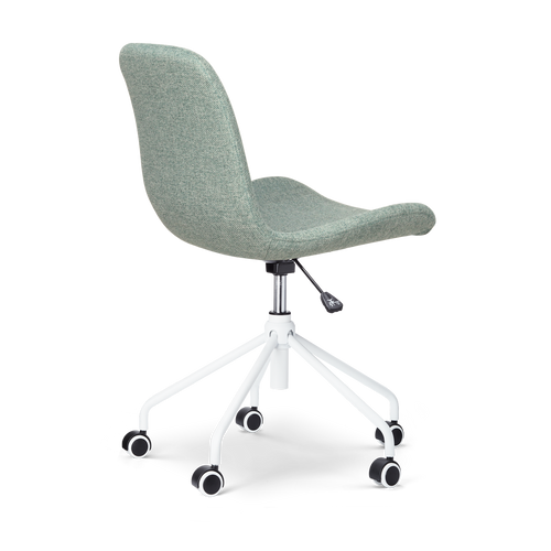 Nolon Nout-Fé Bureaustoel Zacht Groen - Stof - Wit Onderstel - vtwonen shop