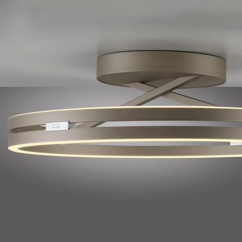 Neuhaus PURE plafondlamp Loop - 2 lichts - 60  x 17.8   cm - champagne