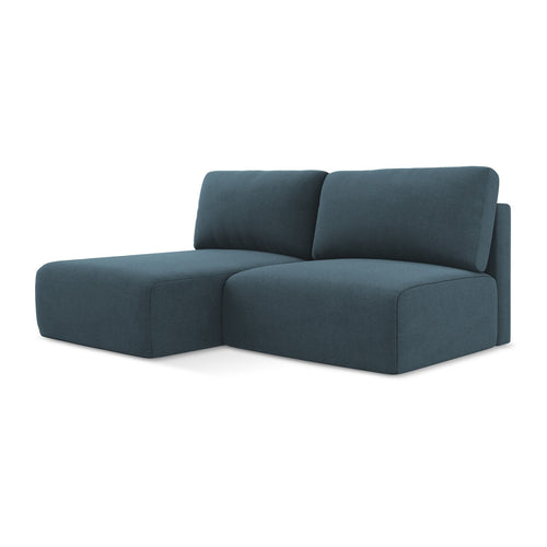 LaMiaSofa hoekbank links Ostia - textuurstof - jeans - 210x149x79