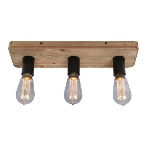 Freelight plafondlamp Lenero - 3 lichts - 50  x 9.5   cm - zwart