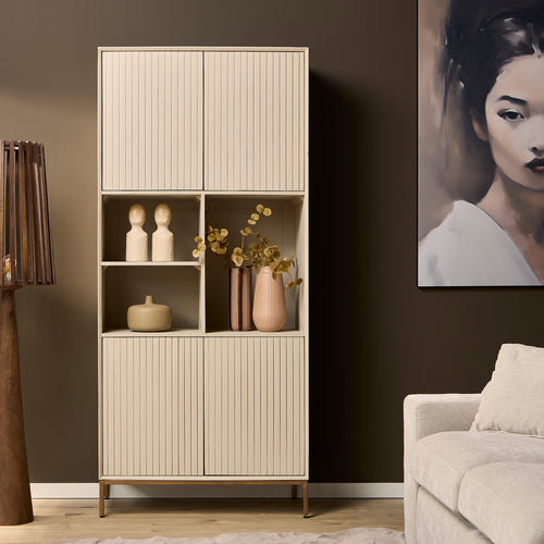 Starfurn  vakkenkast Madison - beige - 45x90x200cm