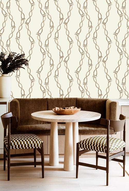 Catchii Behang Cord Chain Dance beige - vtwonen shop