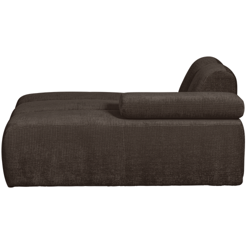 WOOOD chaise longue element rechts Mojo - Ribstof - Bruin-74x162x122cm - vtwonen shop