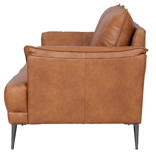 Furnhouse 2-zitsbank Soul - Cognacbruin - Leer - 90x160x88