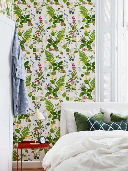 Borastapeter behang bladeren groen - 53 cm x 10.05 m - 660717