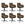 Furnhouse eetkamerstoelen armleuning Marco - Cognacbruin - Leer - Set van 6