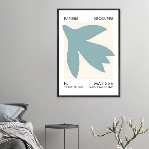 Artfulprints Poster Matisse – Shapes in the air turquoise   - 70x100 cm - Turquoise