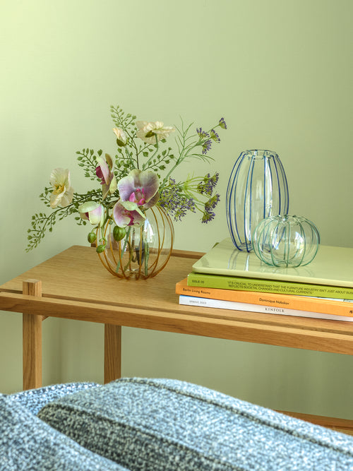 Hübsch vaas Orbit - glas - ø10xh15cm/ø12xh12/ø10xh7