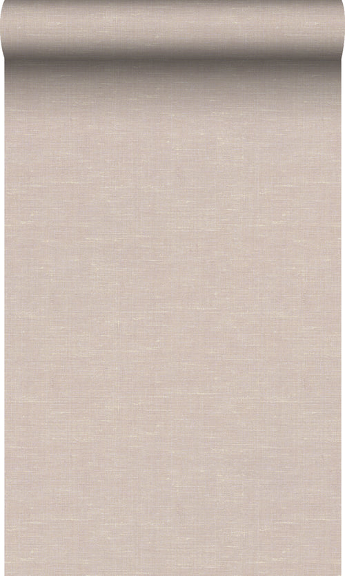 Origin Wallcoverings behang linnenstructuur zacht roze - 0,53 x 10,05 m - 347637 - vtwonen shop