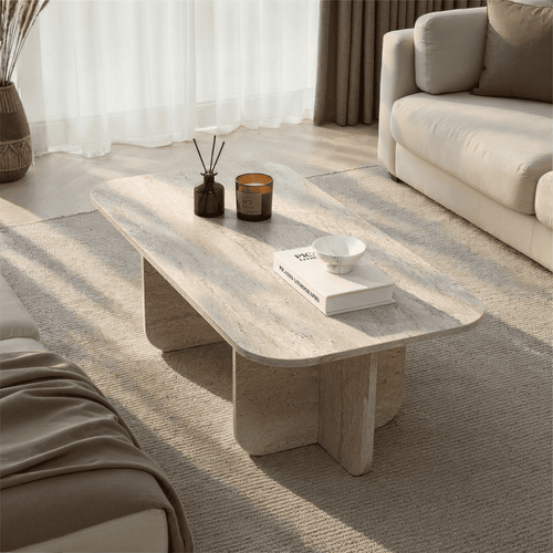 Calicosy - BECAJ Rechthoekige salontafel - Eiken - 60x120x41,4 cm
