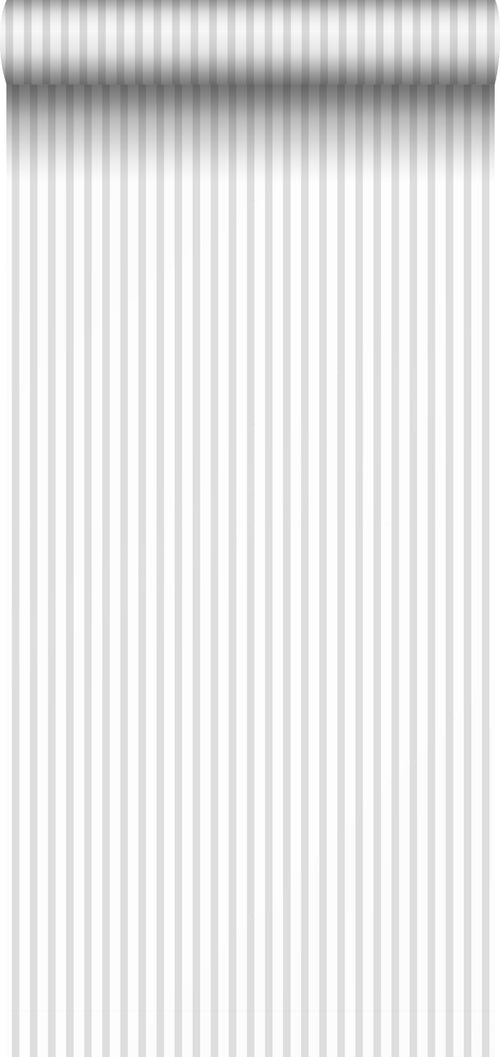 Sanders & Sanders behang strepen grijs en wit - 53 cm x 10 m - 640314 - vtwonen shop