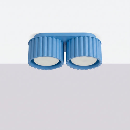 Sollux Lighting Plafondlamp AURA 2 azuur Gx53 - 21x10x8cm