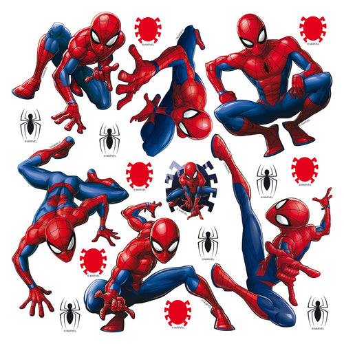 Sanders & Sanders muursticker Spider-Man blauw en rood - 30 x 30 cm - 600952