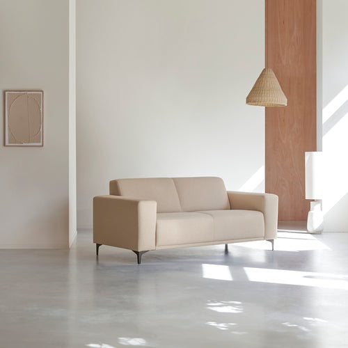 Tikamoon 2,5-zitsbank in ecru stof - Beige - vtwonen shop