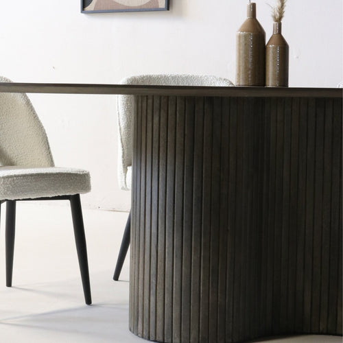 Giga Meubel Eettafel Ava - Ovaal - Mangohout - 200cm - vtwonen shop