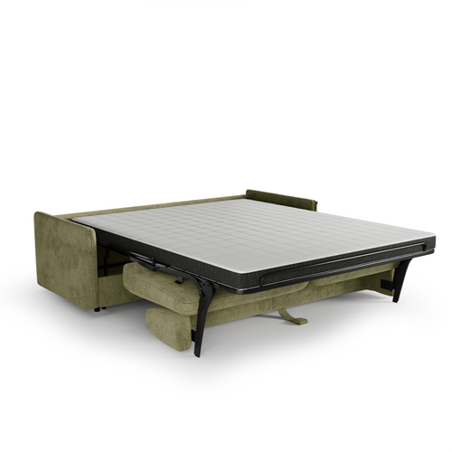 Premium Interiors - Express-slaapbank AVA - kruisbinding vintage groen 198cm