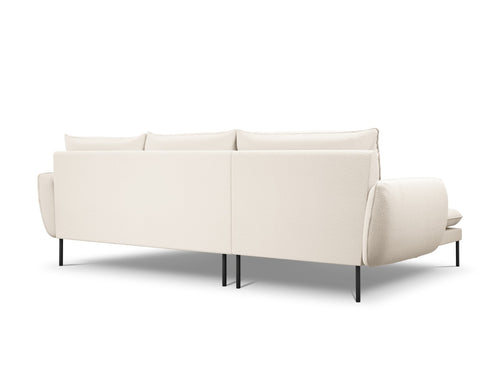 Cosmopolitan Design linker hoekbank Vienna 5-zits, boucle, beige - 170x255x95cm