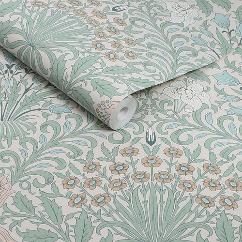 William Morris at Home Vliesbehang - Garden Cottage Blues