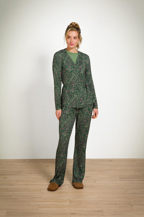 Pip Studio - Teagan Vest Dames - Daisy Dreams - Groen - XL