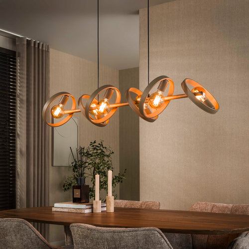 Giga Living Hanglamp Hover - Beige Metaal - 120x40x150cm