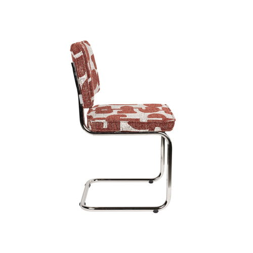 Zuiver Ridge Deco Symbols Eetkamerstoelen Rood - Set van 2