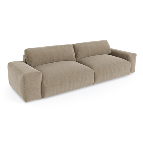 Sia Home - 4-zitsbanken BLISS - Zacht aanvoelende geweven stof - Mol - 240cm - vtwonen shop