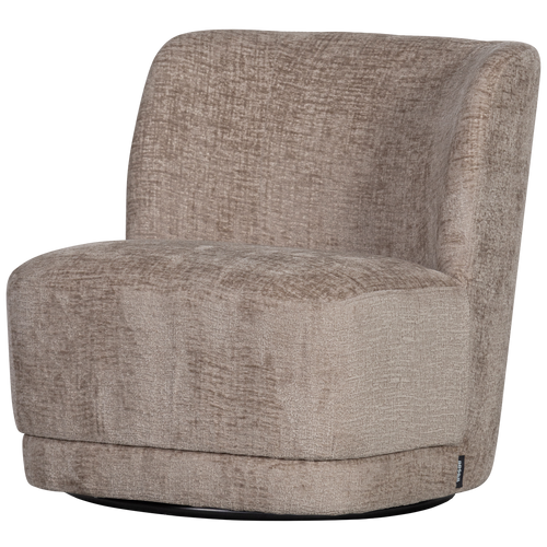 WOOOD draaifauteuil Atty - Polyester - Zand - 75x74x65 - vtwonen shop