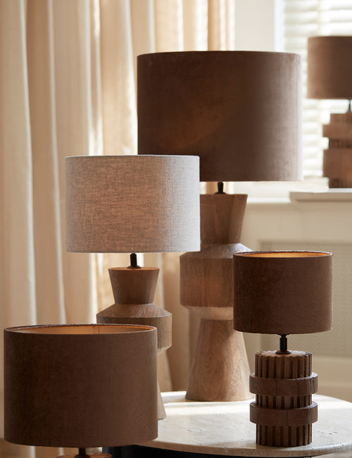Light & Living lampenkap LUBIS - Ø30x21cm - bruin