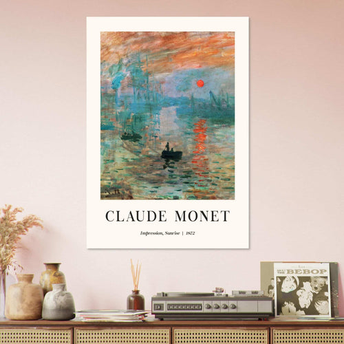 Artfulprints  Claude Monet - Impression sunrise   poster 30x40 cm - vtwonen shop