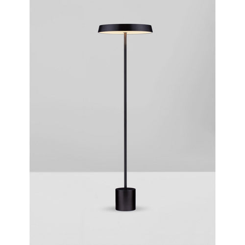 Nova Luce VETRO Geïntegreerde LED-vloerlamp, matzwart, 33W LED, 2666lm, 3000K, aan/uit-schakelaar.