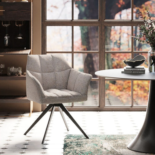 Kare Design Draaistoel met armleuningen Thinktank grijs - vtwonen shop