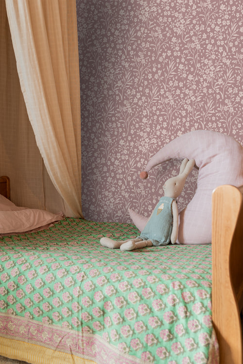 ESTAhome behang bloemetjes oudroze - 53 cm x 10.05 m - 131133 - vtwonen shop